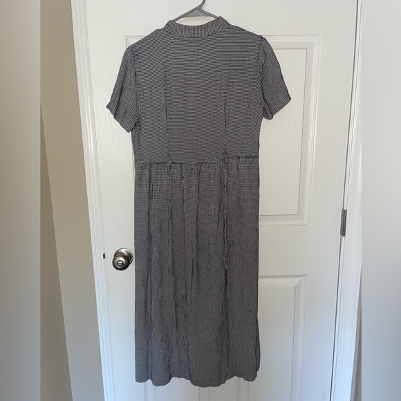 Vintage black and white plaid Jessica Howard midi dress - Picture 2 of 5